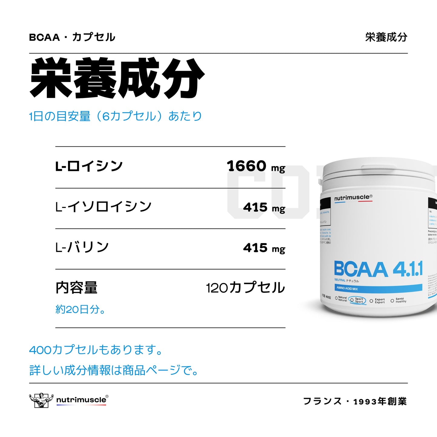 BCAA 4.1.1 カプセル