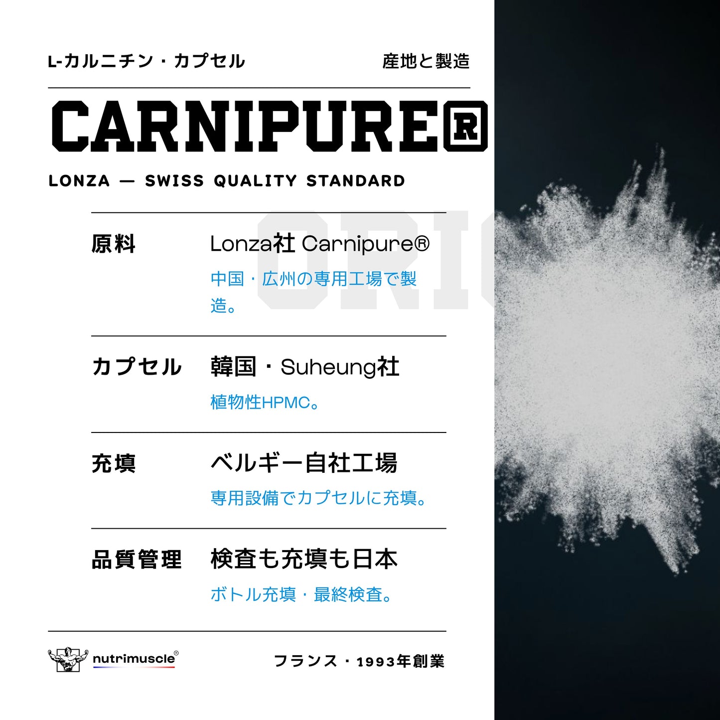 L-カルニチン（Carnipure®）カプセル