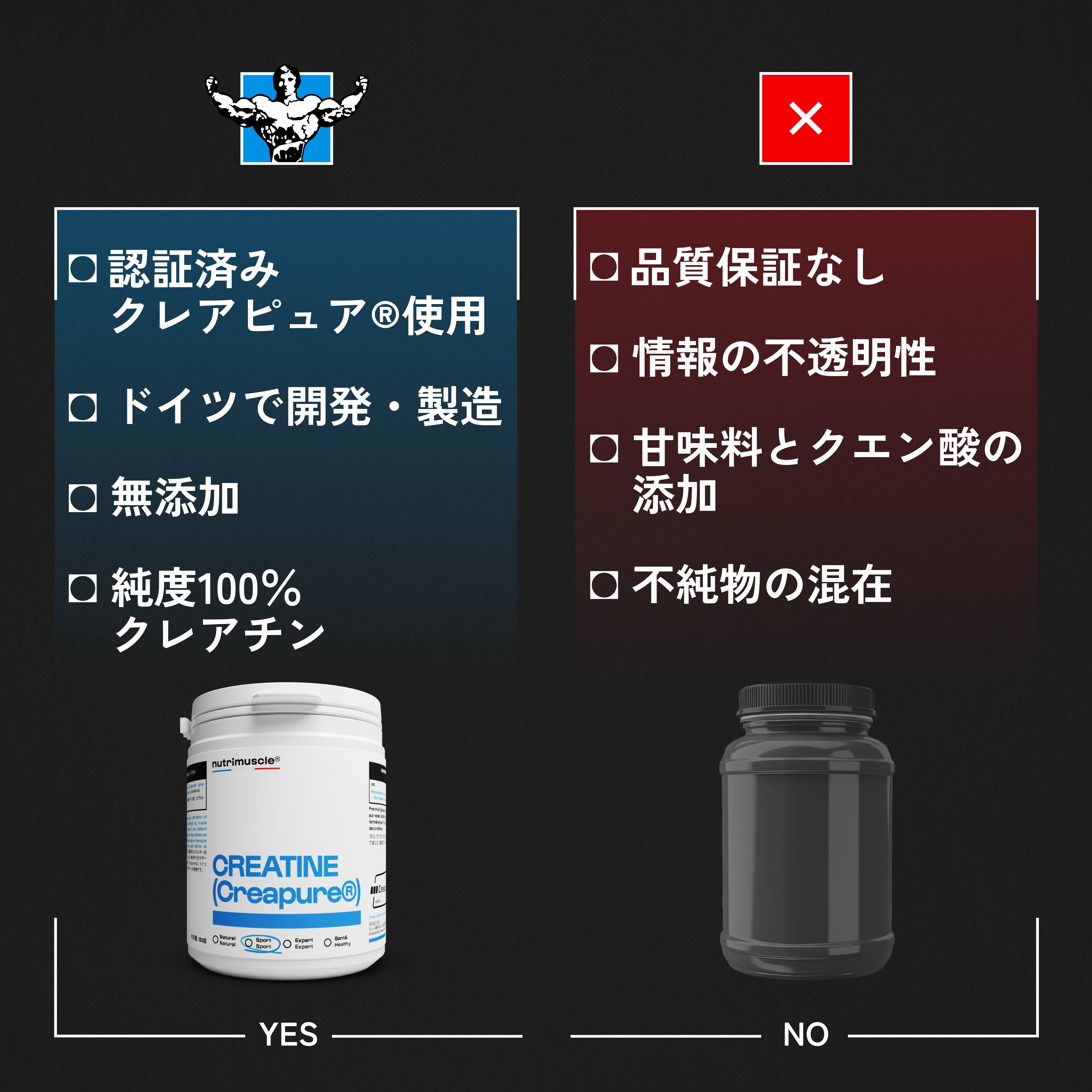 クレアチン（Creapure®）パウダー - Nutrimuscle – Nutrimuscle