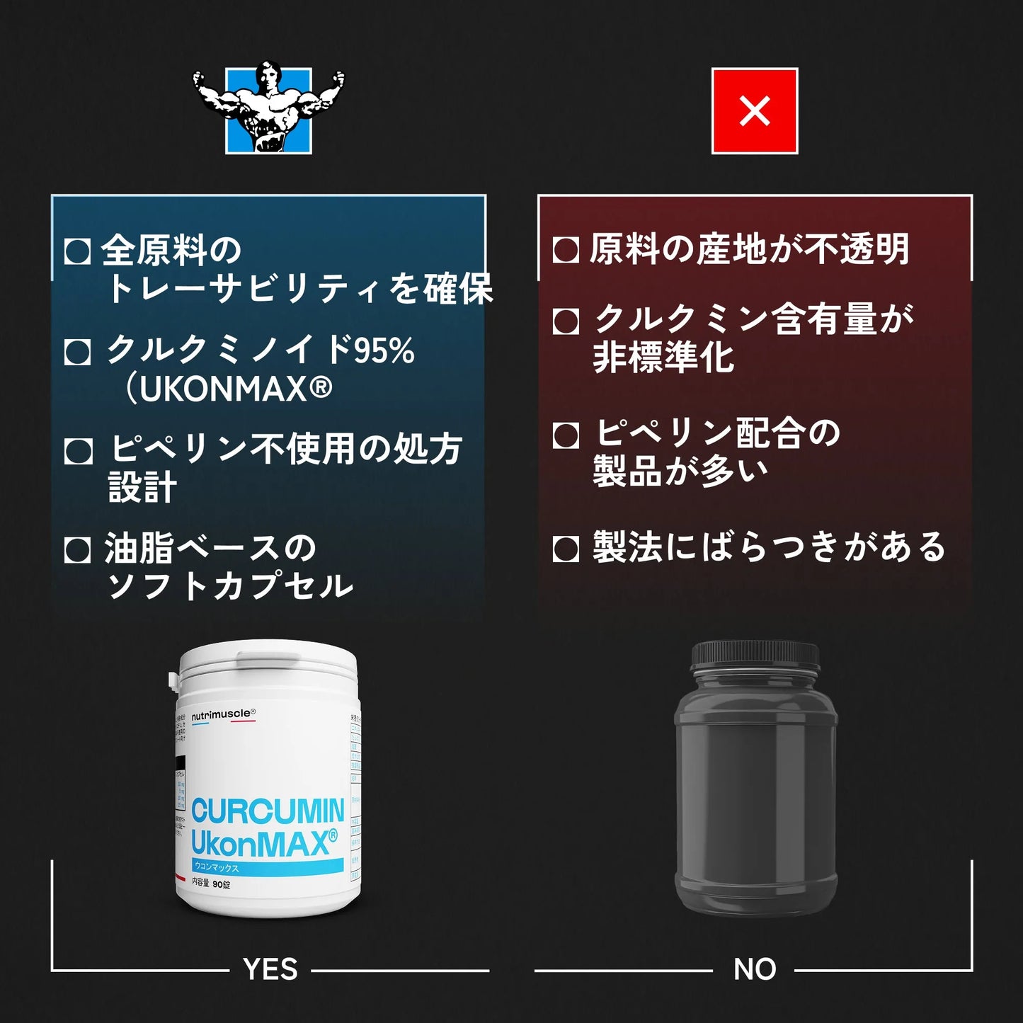 クルクミン（沖縄産ウコン × UkonMAX®） — 製品特徴・品質へのこだわり（4）｜Nutrimuscle