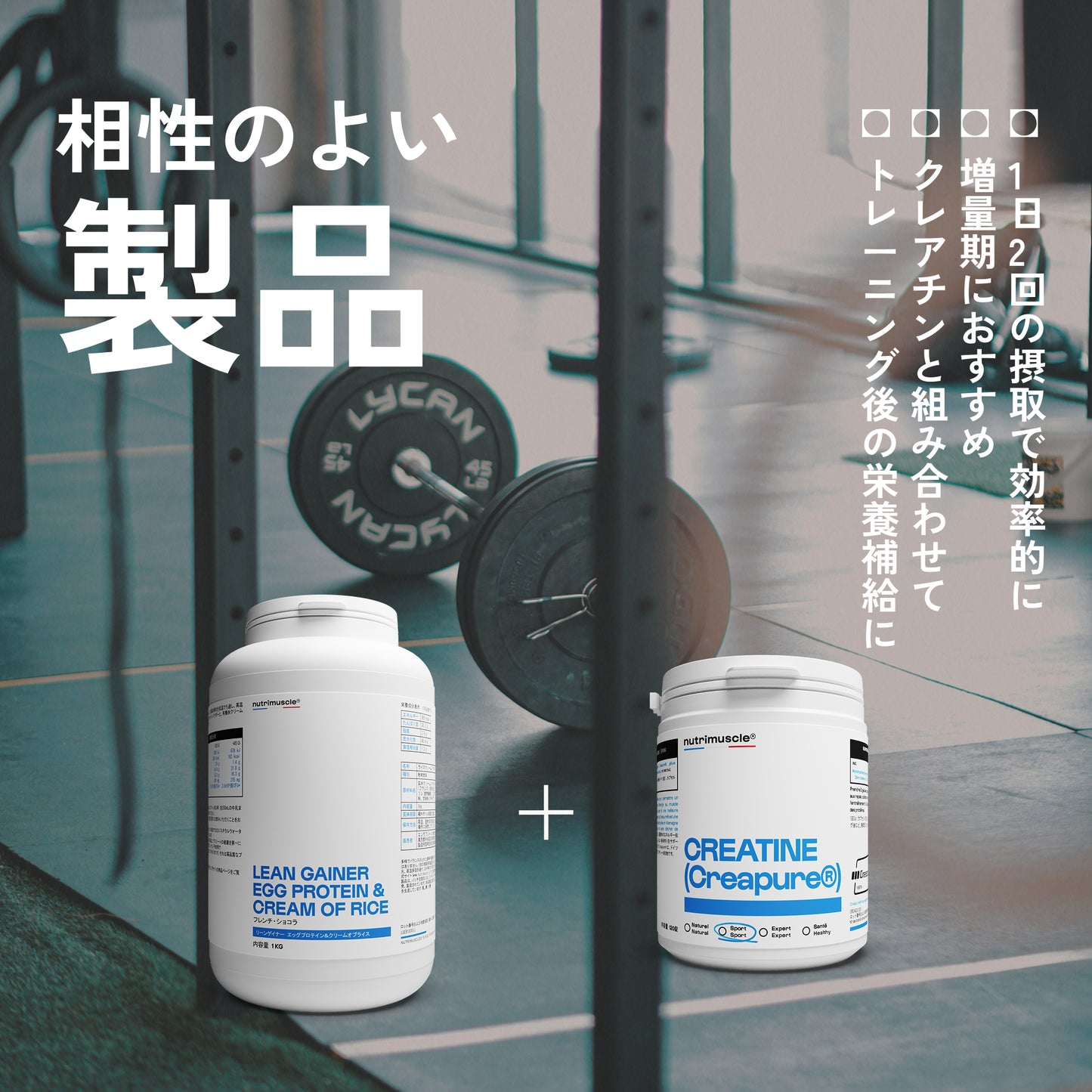 リーンゲイナー エッグプロテイン＆クリームオブライス