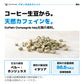 コーヒー生豆由来の天然カフェイン。ペルー・ホンジュラス産の生豆、Coffein Compagnie Italy社製のイタリア製造原料。原料の含量規格は乾燥物換算で98.5%以上。写真は原料のイメージ。