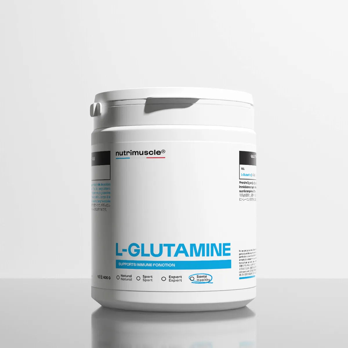 Nutrimuscle L-グルタミン パウダー 400 g ボトル